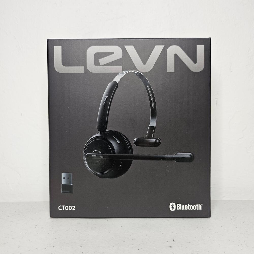 LEVN CT002 Bluetooth Wireless Headset Noise Canceling Microphone Work From Home